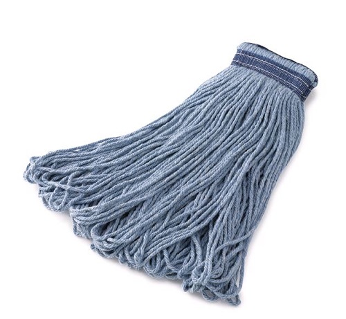 16 OZ All Pro Blend Wet Mop, Universal Headband, Blue